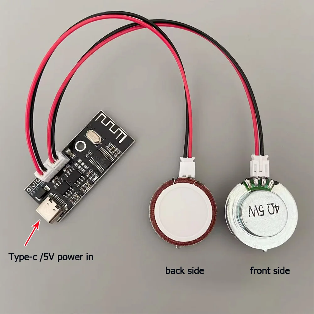 4Ohm 5W diy speaker Bone conduction hidden sound system Vibration horn resonance with Bluetooth amplifier board