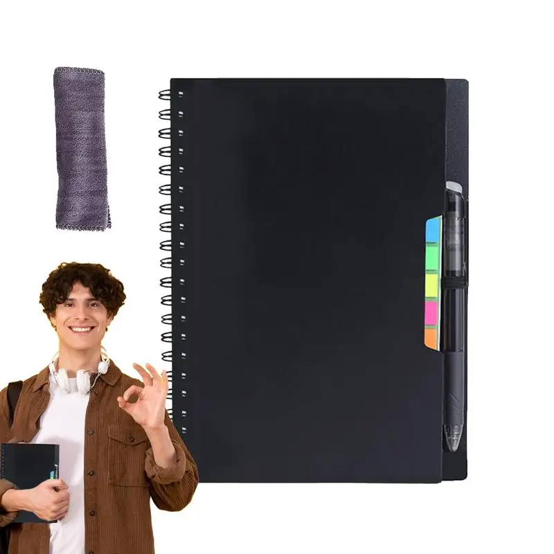 Spiral Notebook Eco-Friendly Waterproof Pads Smart Reusable Planner & Notepad Waterproof Mineral Stone Paper Erasable Notebook