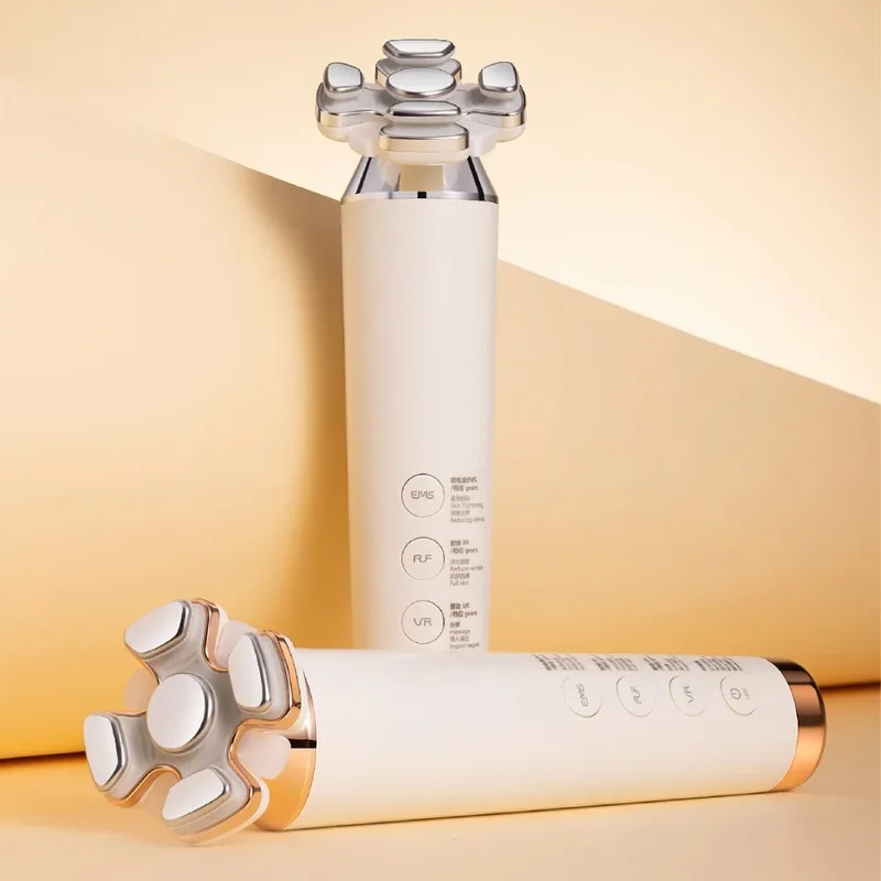 Unique Free Moving RF Head Three LED Home Use Radio Frequency Facial Beauty Device Instrument