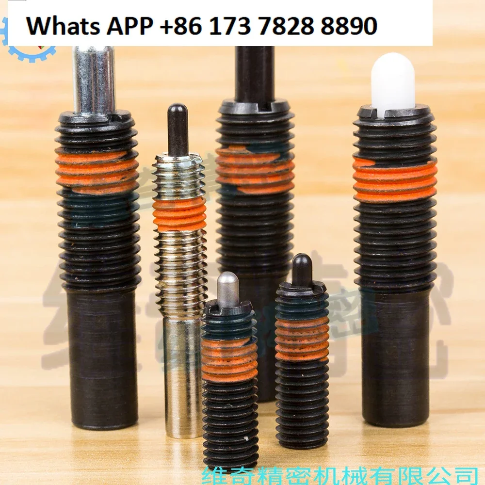 10pcs PJXW overload type spring plunger head screw, spring top pin telescopic pin, spring positioning column, plunger