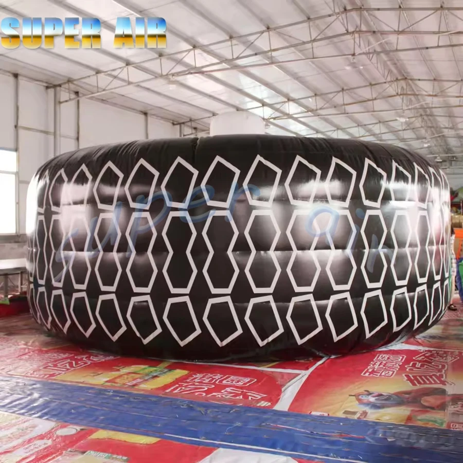Publicidad personalizada, enorme modelo inflable, neumático de globo aerostático para comercio