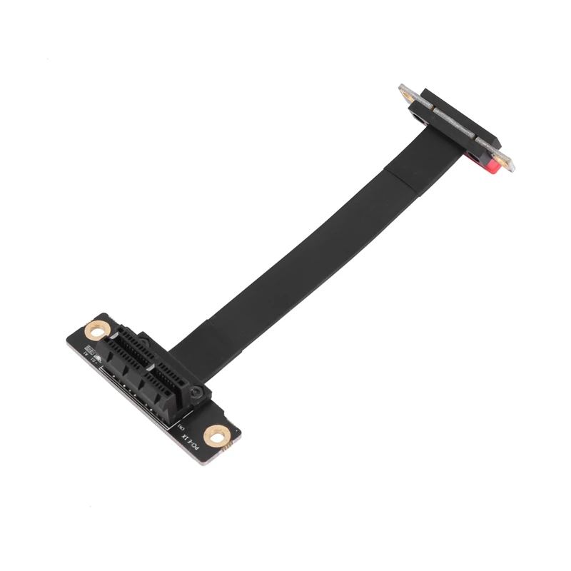 2X PCIE X1 Riser Cable Dual 90 Degree Right Angle Pcie 3.0 X1 To X1 Extension Cable 8Gbps PCI Express 1X Riser Card 10CM