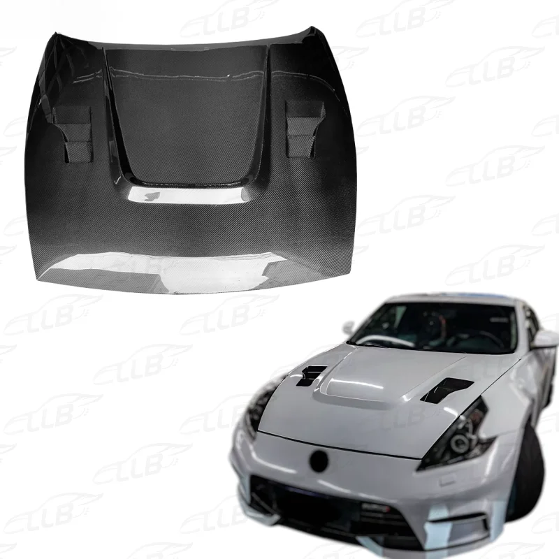 

For 370Z Carbon Fiber Hood New Car Engine Hood Bonnet with High-quality Carbon Brazing Material