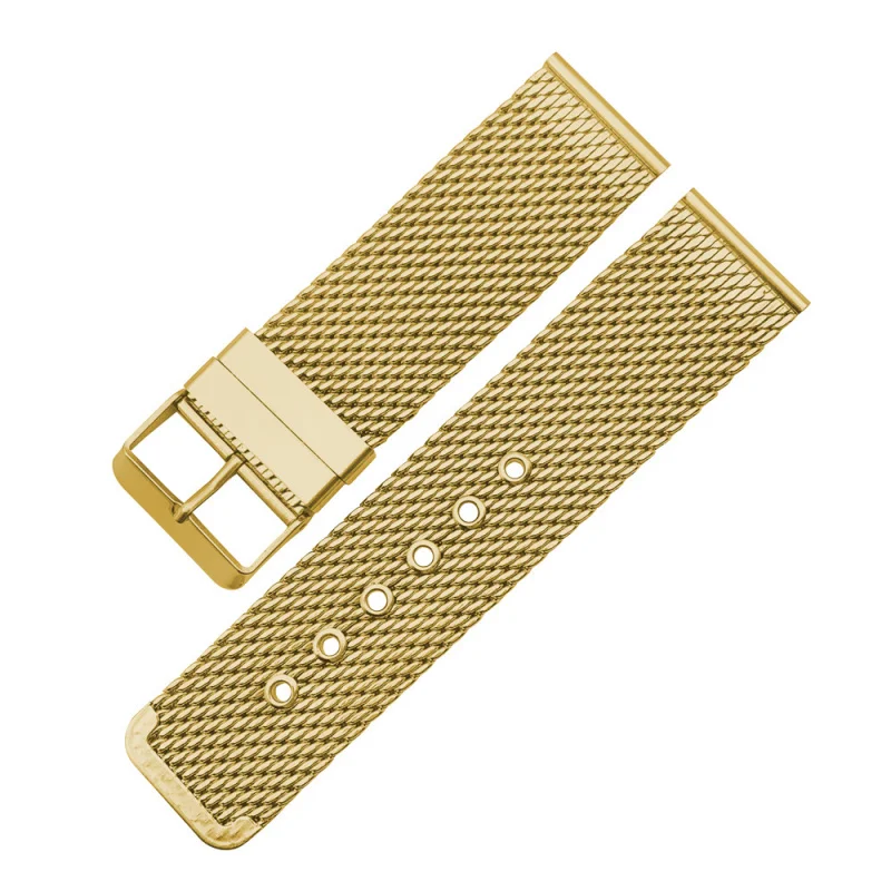 Milanese loop สําหรับ Apple Watch Ultra Series 316L สแตนเลสตาข่ายสําหรับ iWatch ร่มชูชีพหัวเข็มขัด 18 มม.20 มม.22 มม.24 มม.