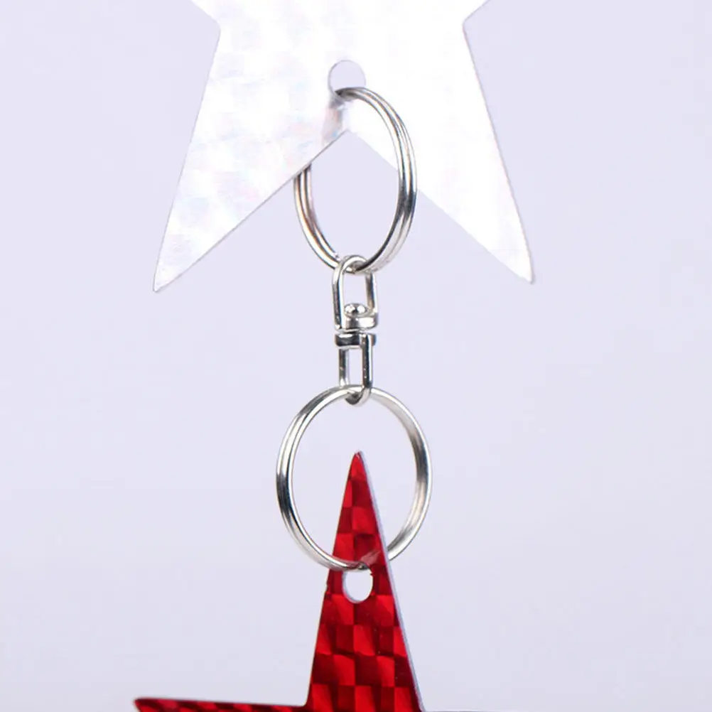 4Pcs Bird Repellent Reflective Star Pendants Five-Pointed Garden Supplies Outdoor Bird Decor Drives Away Birds All Year Round