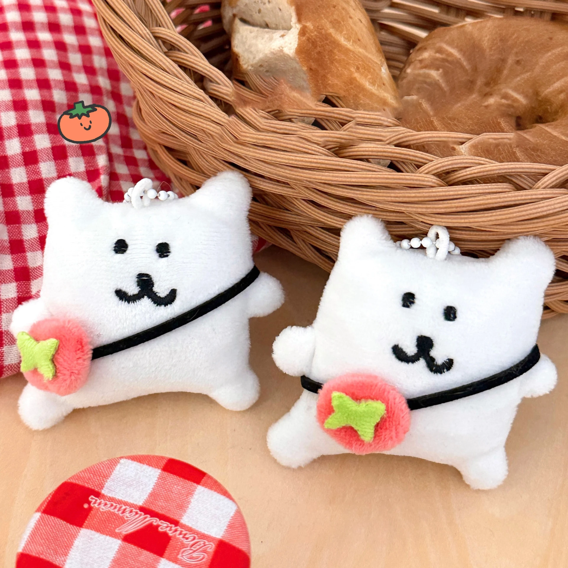 1/3 Pcs Cute Cartoon Puppy Doll Pendant Versatile Plush Doll Pendant Backpack Keychain Decorative Small Pendant