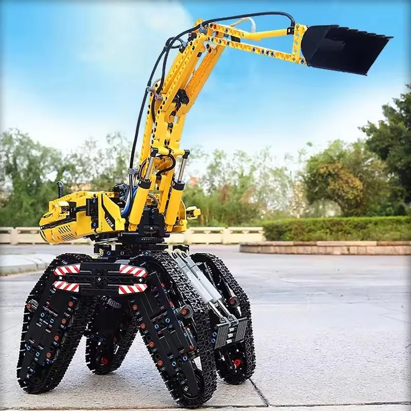 Mold King 17018 Technische graafmachine voor alle terreinen Bouwstenen Racing Techniek Voertuigmontage DIY Speelgoed Kerstcadeau Kind