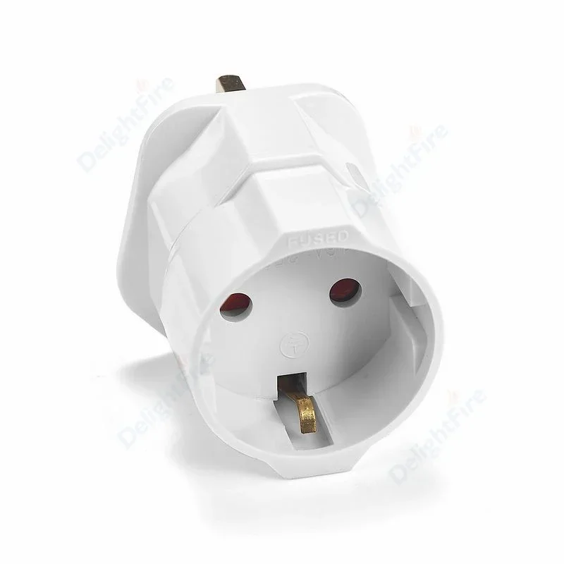 UK Plug Adapter EU To UK Universal Travel Adapter European To British Power Socket Electrical Plug Converter Type G AC Outlet