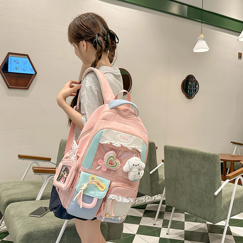 Japanese New Style Sweet Ulzzang Ita Bag for Girls Lightweight Large Capacity Backpack High Quality Cute School Bag Travel Bag