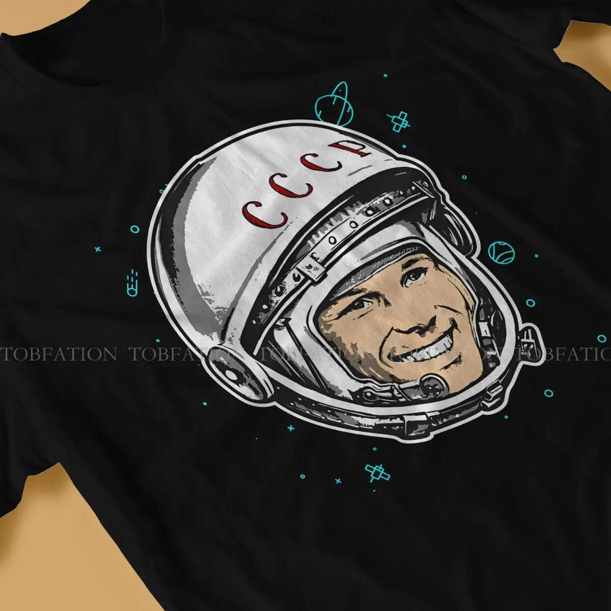 CCCP USSR Russian Soviet Union Yuri Gagarin Tshirt Graphic Men Tops Vintage Fashion Summer Clothing 100% Cotton T Shirt