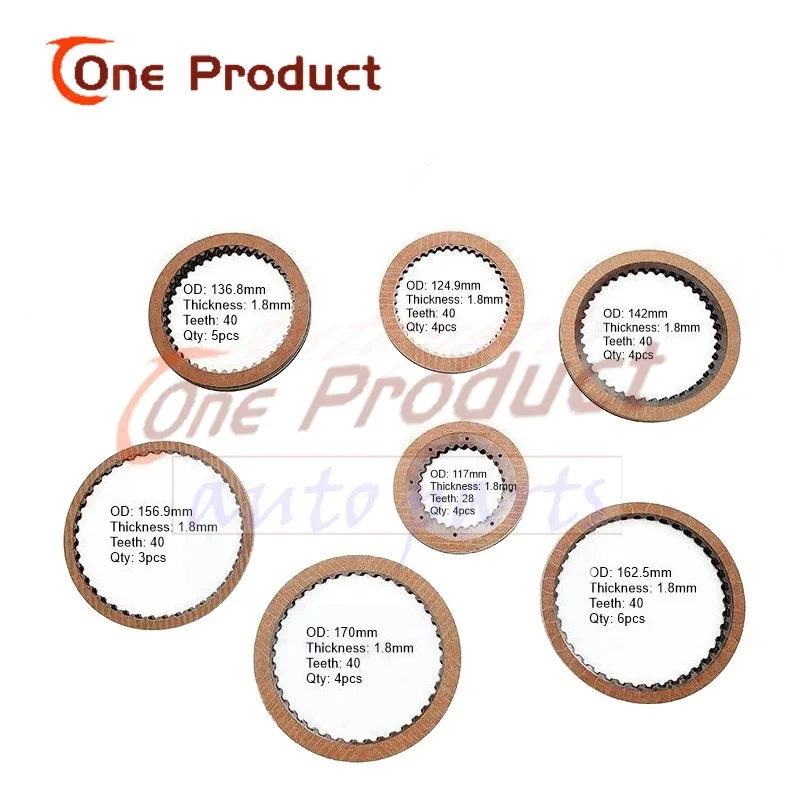 1set Car Accessories U150E U151E  Automatic Transmission Friction Plates Repair Kit for Toyota Gearbox Rebuild Kit