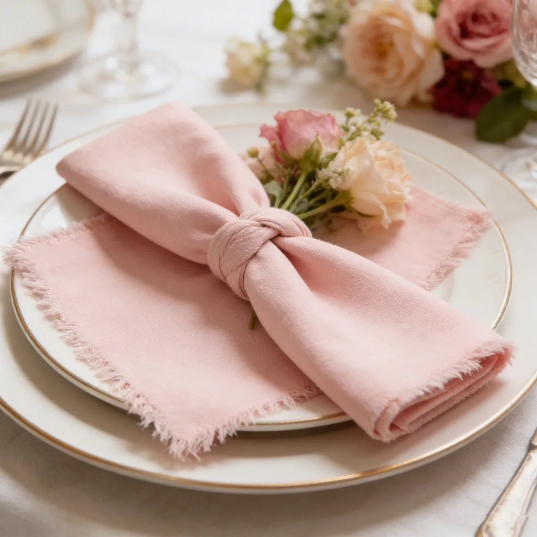 10-40pcs Cloth Napkins 45x45cm Large-size Cotton Linen Napkins Wedding Placemat Serviette Kitchen Tea Towel Christmas Home Decor