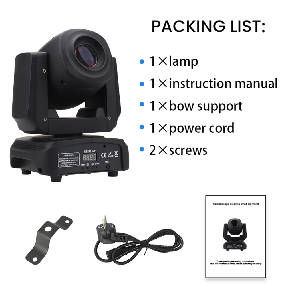 120W LED Moving Head Spot Light 3 Prisms Disco Party Light 8Gobos RGBW Beam Strobe DMX512 LED Dj Stage Light For KTV Wedding