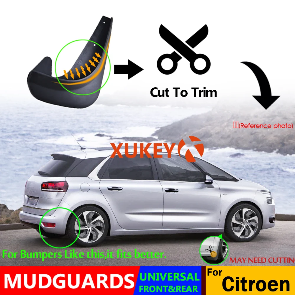 Mud Flaps Mudflaps Splash Guards Mudguards For Citroen C1 C2 C3 C4 Grand Picasso C5 C6 C-Crosser C-Zero Saxo Xantia DS3 DS4 DS5