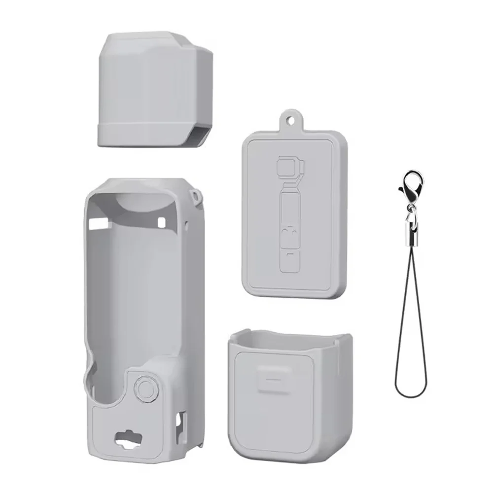 Case for DJI OSMO Pocket 3 Silicone Protective Cover Anti-Scratch Lens Cap Protector for Pocket3 Case Camera Shell Accessories