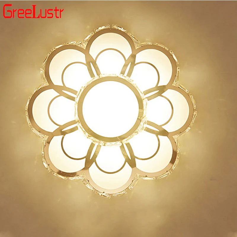 Luxury Crystal Chandelier Lights Lustre Living Room Bedroom Ceiling Lamps LED For Kitchen Balcony Surface Mounted Pendant Light