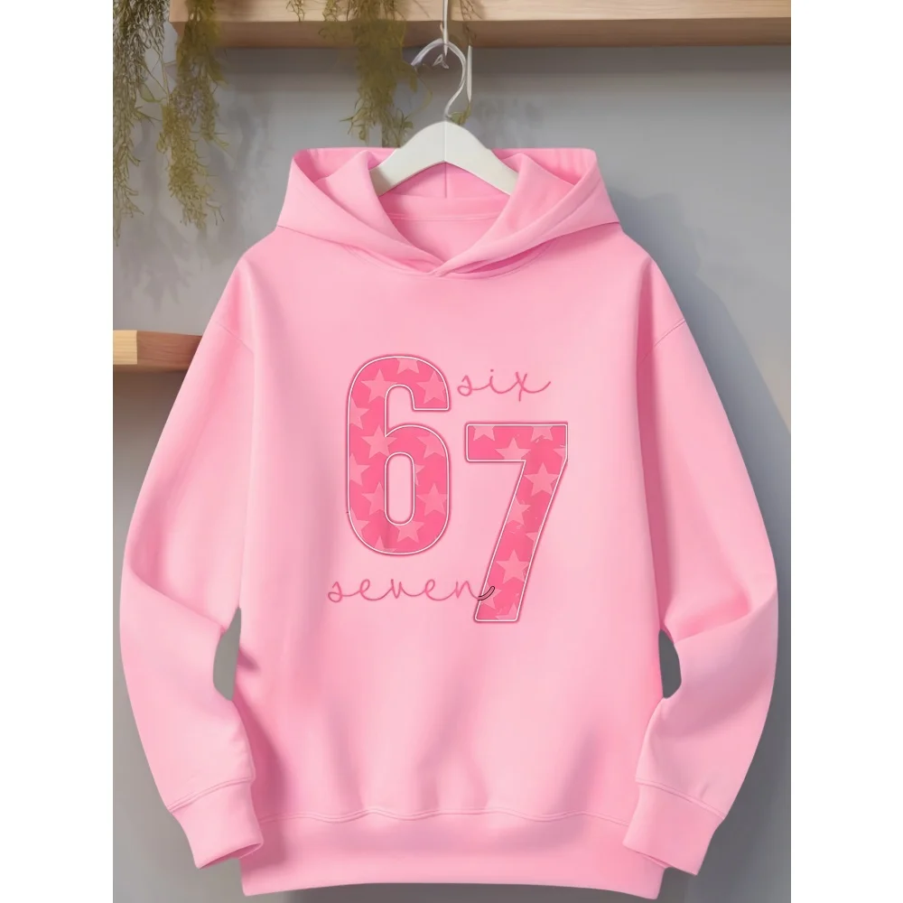 فتاة 67 ميمي مطبوعة الخريف / الشتاء الأطفال عارضة مريحة مقنعين الرياضة هوديي