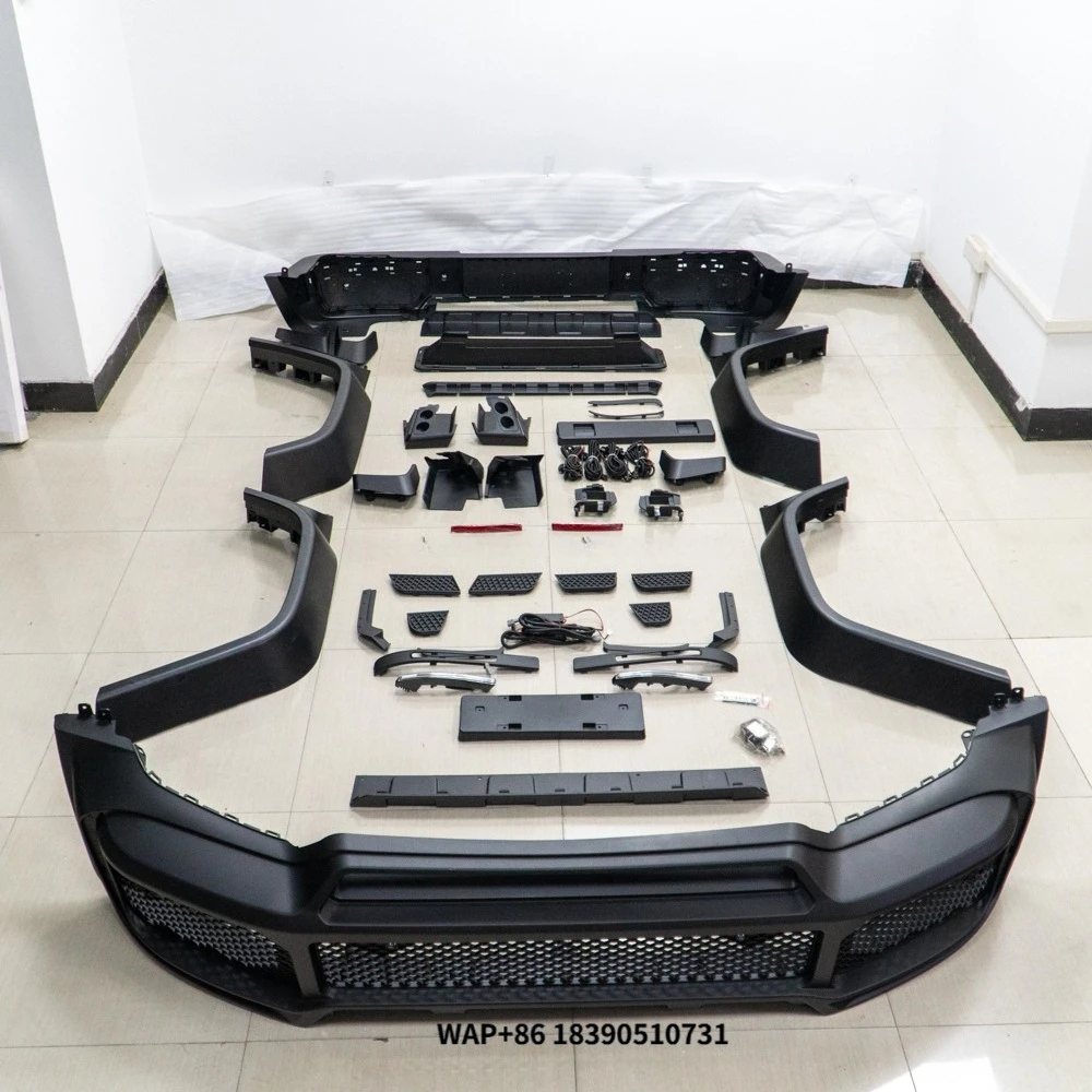 

Комплект обвеса B-стиля из полипропилена для G-Class G Wagon W464 G500 G550 G63 2019-2024: расширители арок, передний бампер