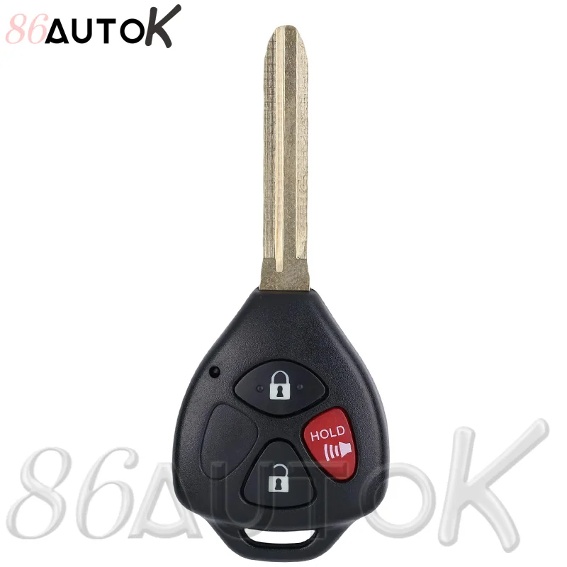 Car Key Fob Case Cover Keyless Go Entry Remote Key Shell Case & Pad for Toyota Camry RAV4 Yaris Corolla Avalon Venza Matrix