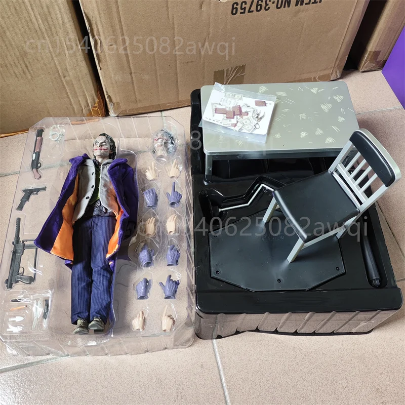 

HC Hot Toys Joker Figure The Comedian Play Arts Clown Male Jacques Phoenix The Dark Knight Articulated Joints Collectible Toys