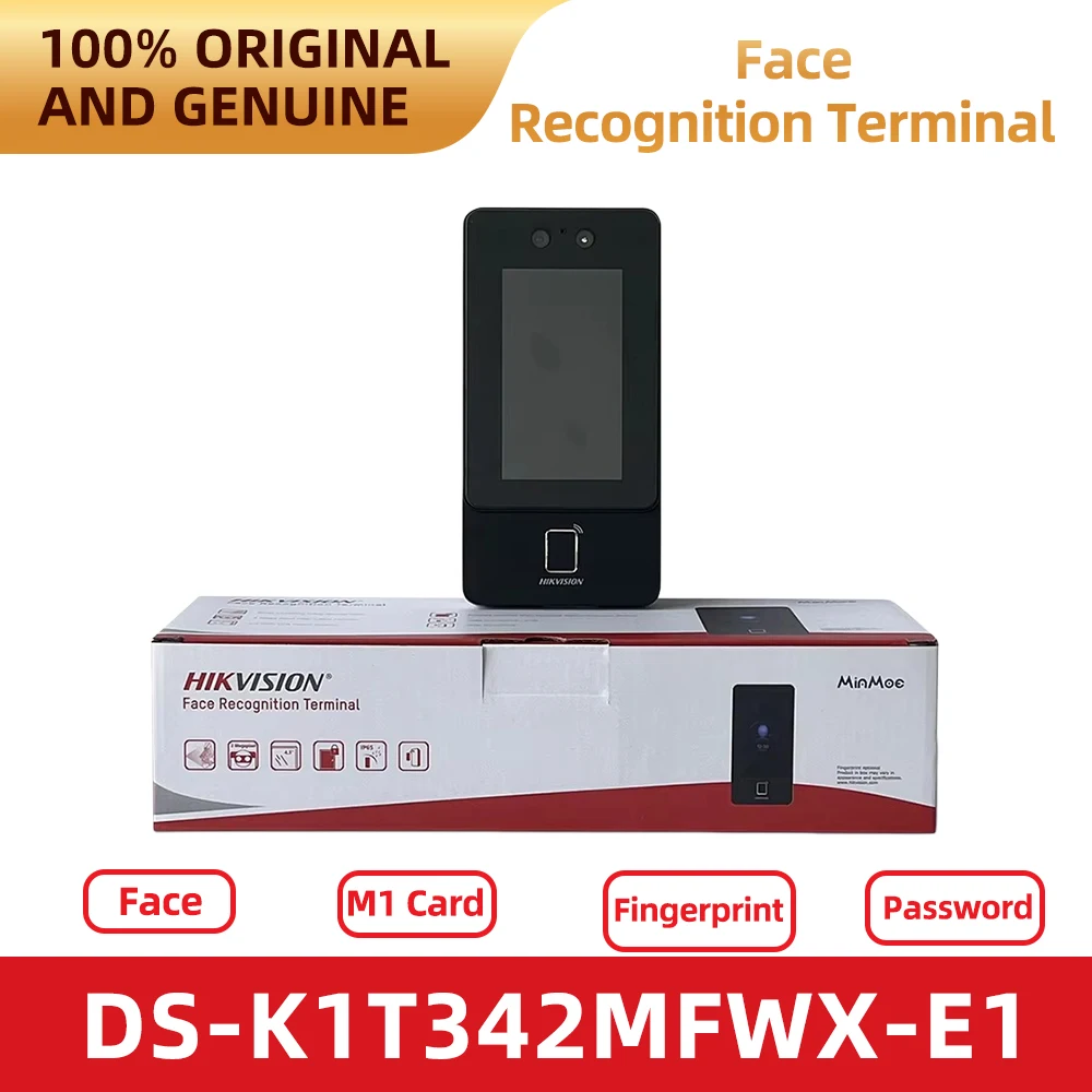 Hikvision Original DS-K1T342MFWX-E1 Facial Recognition Access Control Terminal for Home Office