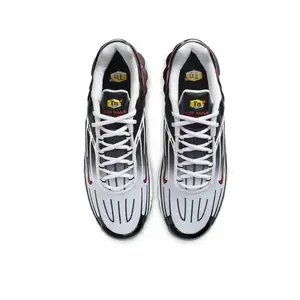 Nike-Air Max Plus 3 TN-Laufschuhe für Männer und Frauen, nicht rutschfeiner und langlebiger Stoff, Stoßdämpfer, atmungsaktiv, weiß, schwarz, rot 8 Hauptverkäufe Weiß und Red Tenis - №5