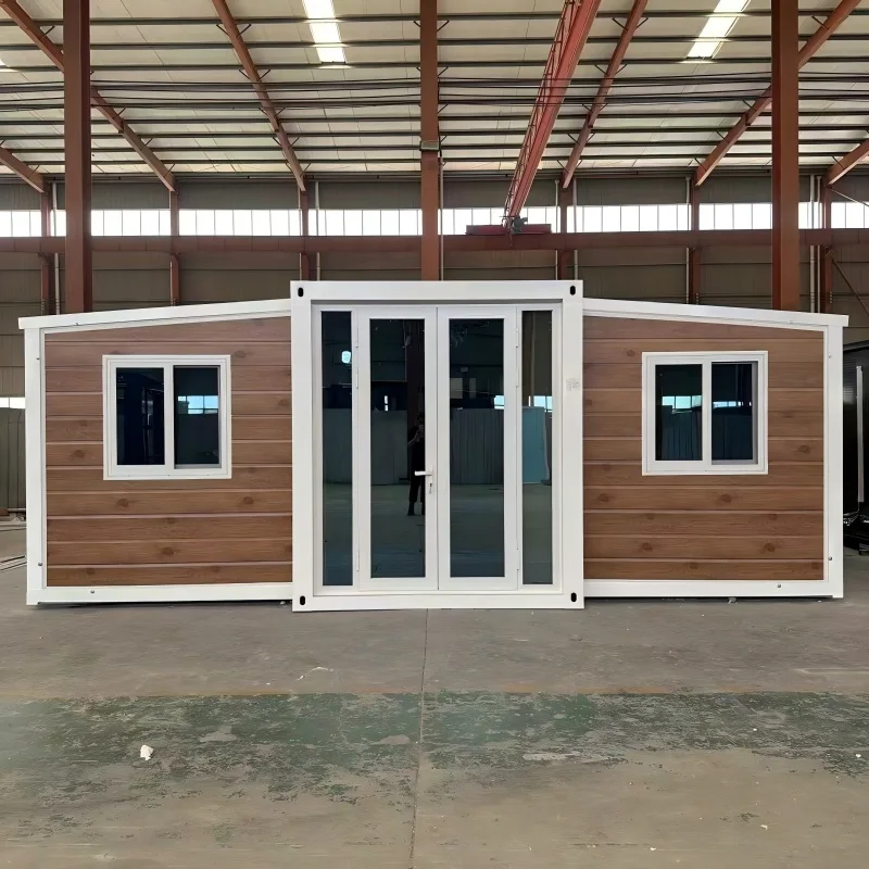 High Quality Prefabricated Steel Structure Double-wing Expandable Container House modular container home