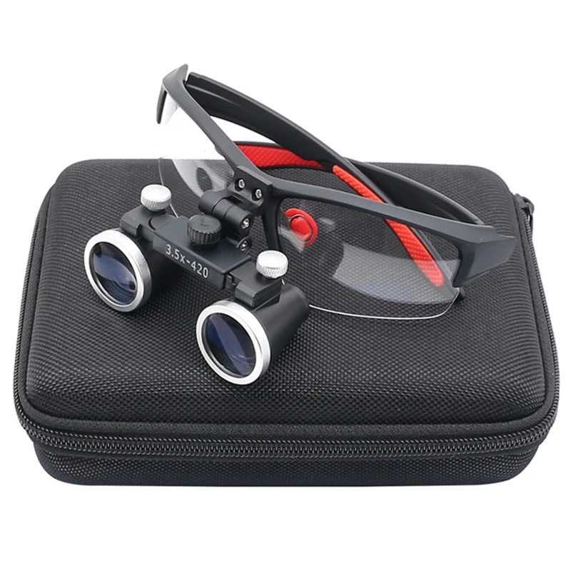 2.5X / 3.5X Binoculars Magnifying Glasses Eye Wearing Loupes Optical Lens Professional Lupa For Repairing