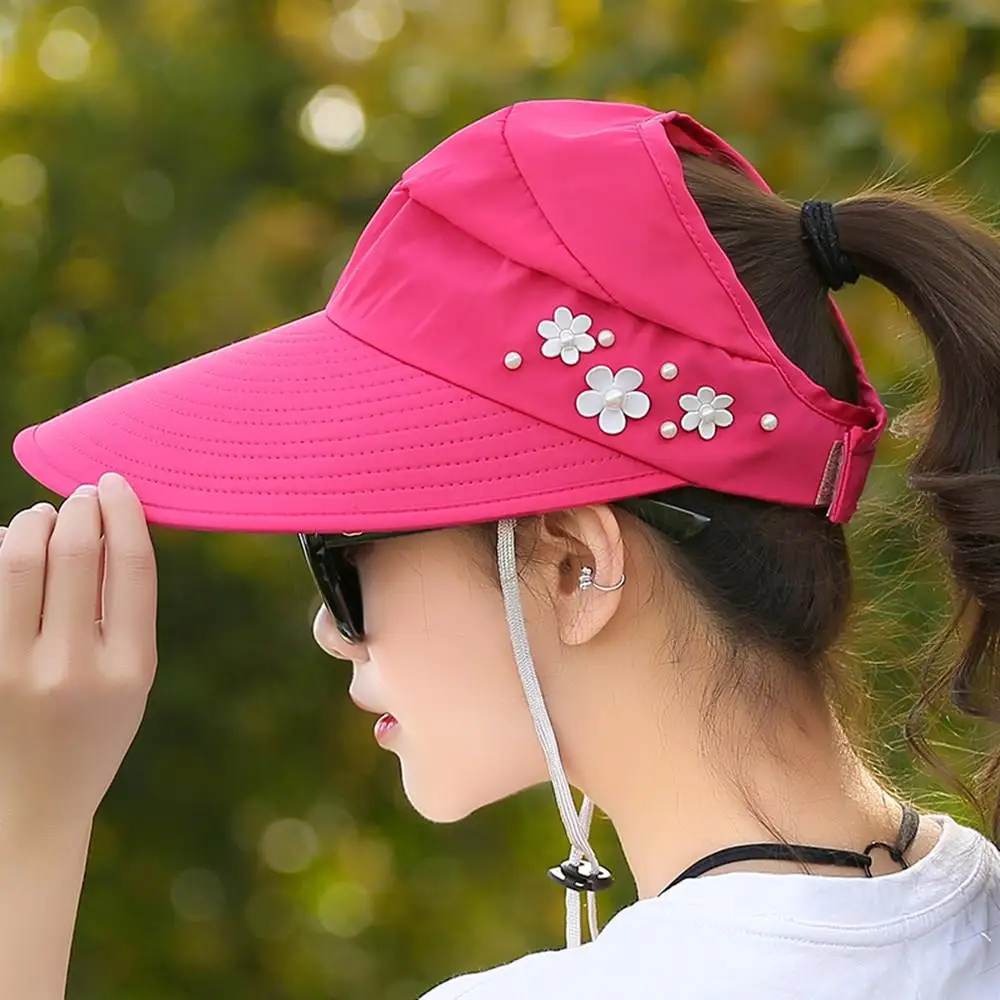 حار السيدات الصيف الشمس حماية واسعة حافة قبعة للشاطئ طوي قبعة الشمس للنساء الأشعة فوق البنفسجية حماية فارغة أفضل القبعات قبعة السفر في الهواء الطلق