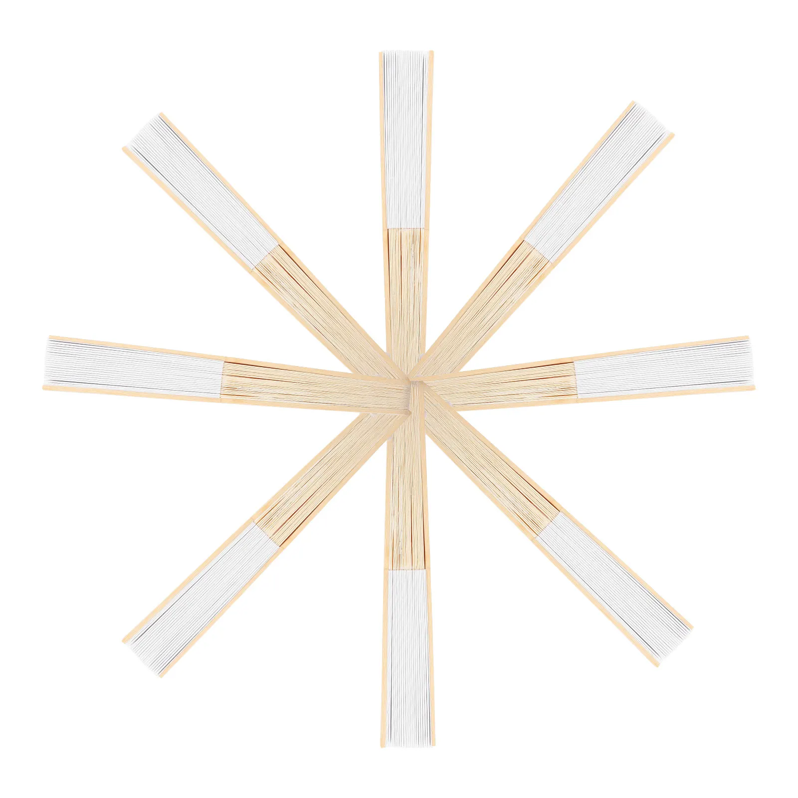 8Pcs DIY Painting Folding Fans for Creative Blank Paper Hand Fans Art Craft Activity Set for Drawing Decoration