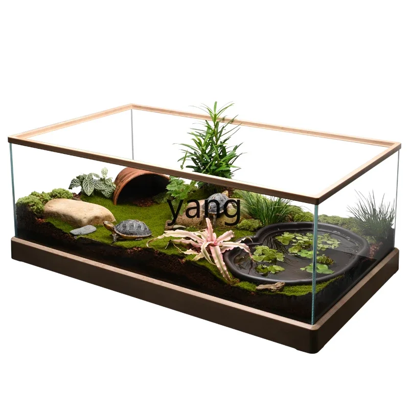 LMM， raising Anyuan turtle semi-water turtle special tank ecological environment landscaping aquatic and land breeding box