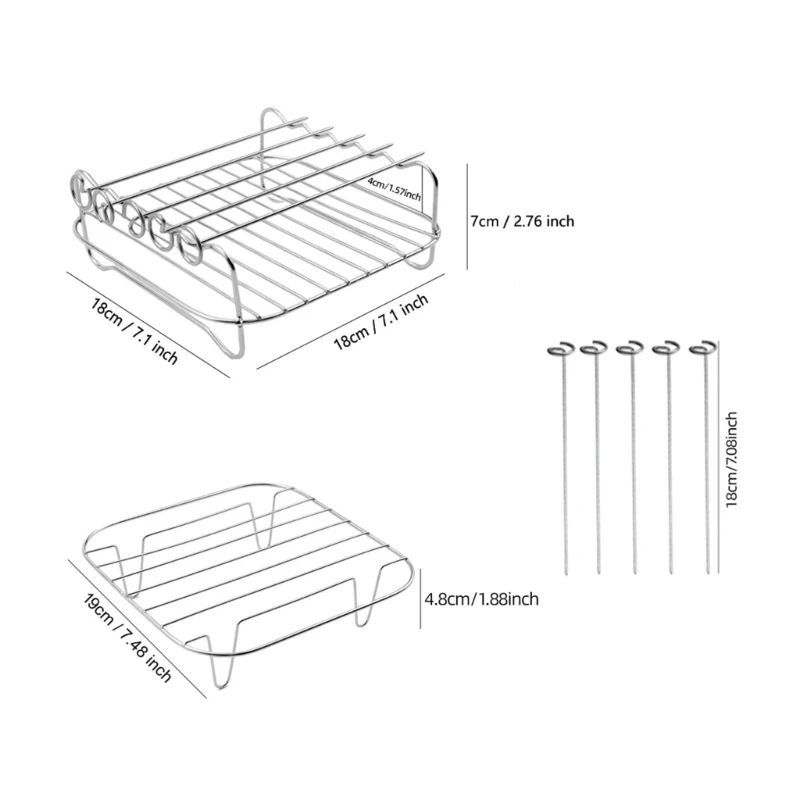 ย่าง Rack Air Fryers Pad ซิลิโคน Air Fryers ถาดซิลิโคน Baking Liner Baking Inner Liner เครื่องมือทำอาหารสำหรับห้องครัว