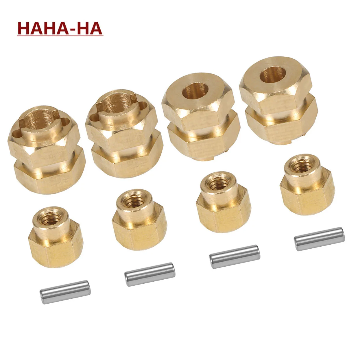 

CNC Brass TRX4M Hex Wheel Extenders Adapter 7MM for 1/18 RC Crawler Car TRX4-M Bronco Chassis Upgrade Parts