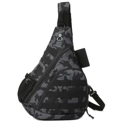 Tactical Chest Bag Outdoor Sports Fishing Lure Bag Men Travel Climbing Camping Camouflage Shoulder Bag Lightweight Portable Bags