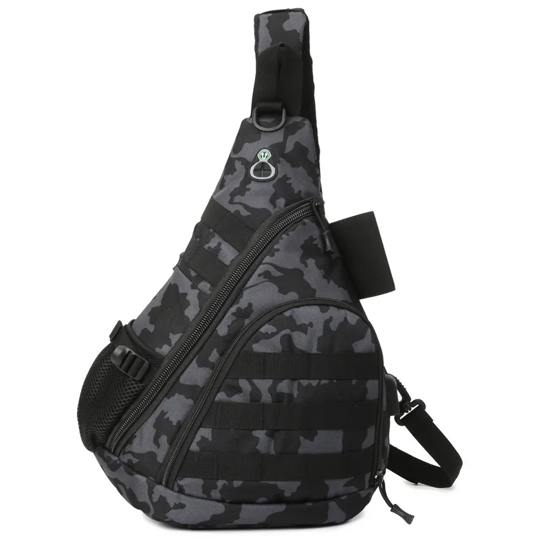 Tactical Chest Bag Outdoor Sports Fishing Lure Bag Men Travel Climbing Camping Camouflage Shoulder Bag Lightweight Portable Bags