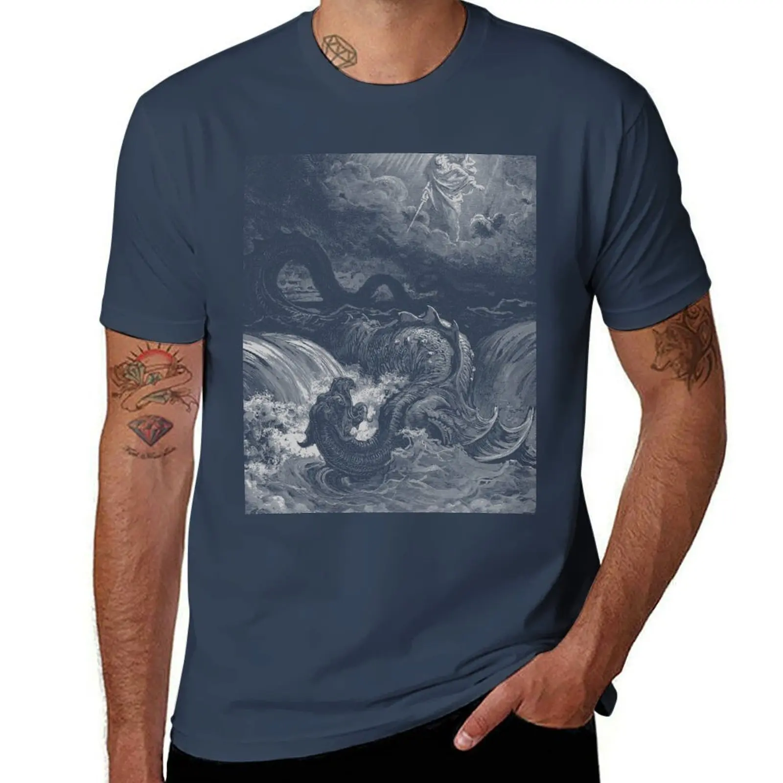 

LEVIATHAN-Gustave Dorè T-Shirt g man t shirts for men t shirts for man graphic tees T-Shirt