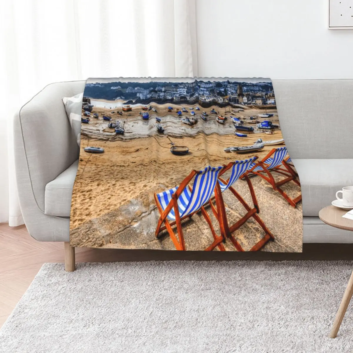 St Ives Bay, Cornwall, UK Throw Blanket Thin Giant Sofa Decorative Throw for babies Soft Plaid Fashion Sofas Blankets