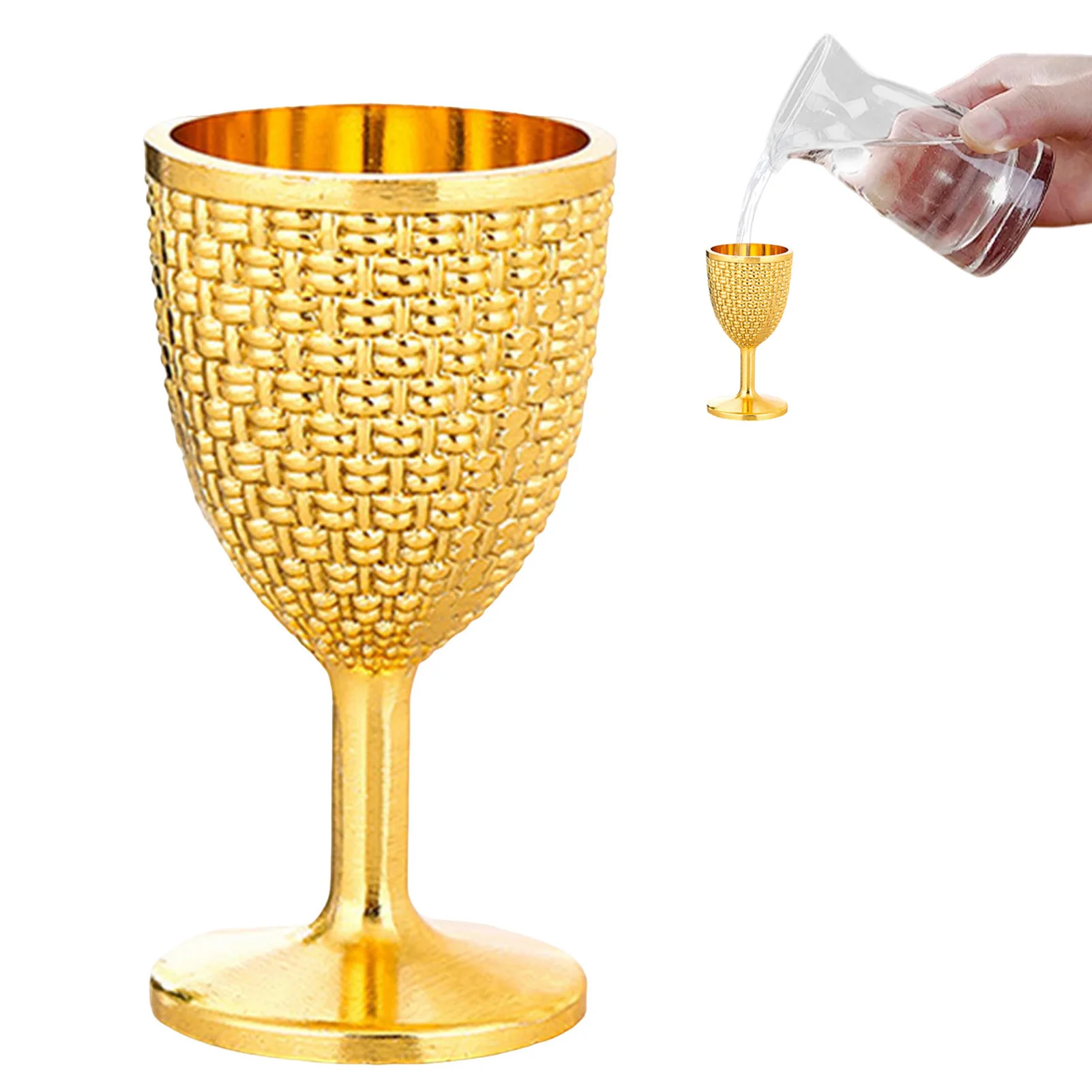 Wine Cup High-end Household Liquor Glass Vintage Creative Personality Anti-fall Cocktail Cup Ornaments for Friend Holiday Gift