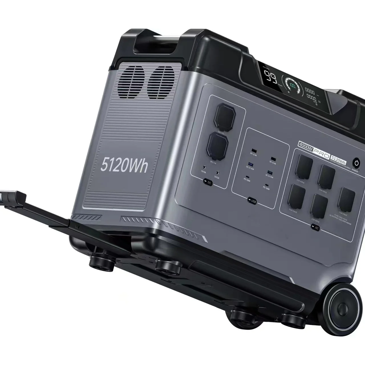 

4000W 5120WH Urgent Portable Power Station, Advanced Fast Charging Solar Generator, Solar Energy System Battery Power Station