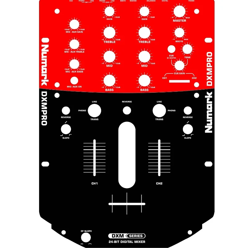 Numark Dxmpro Mixer Panel Film, Luma Colorful Sticker, Not An Iron Panel