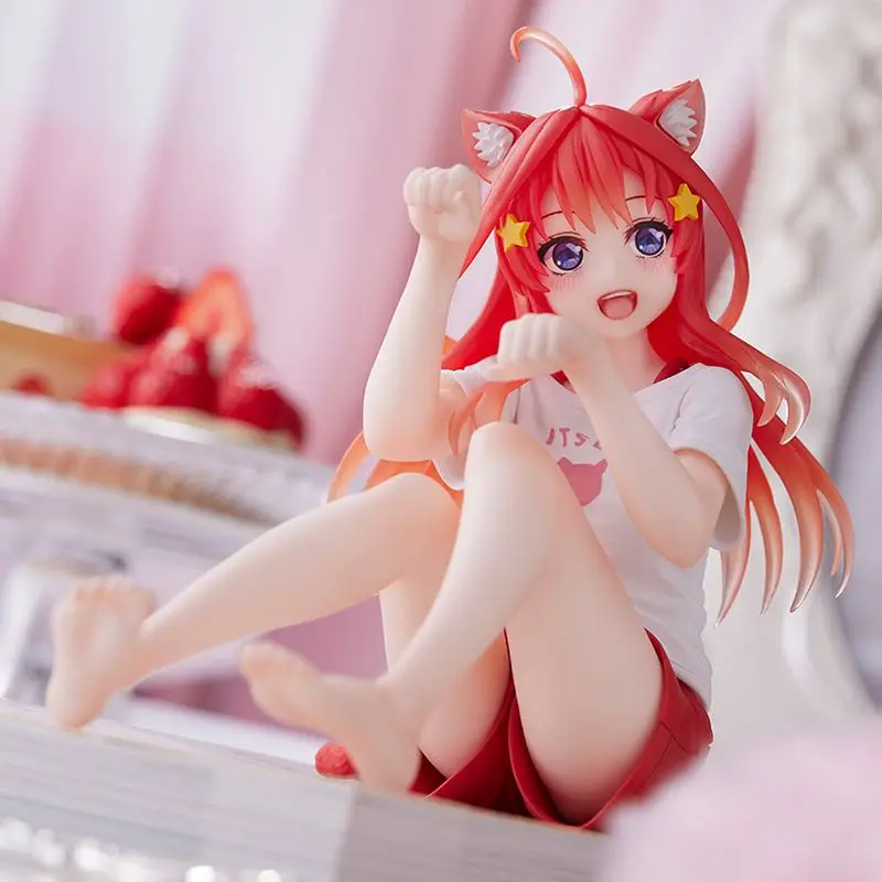 The Quintessential Quintuplets Nakano Itsuki Cat Roomwear Ver. Anime Figure Home Car Desk Decor Collectible Statue