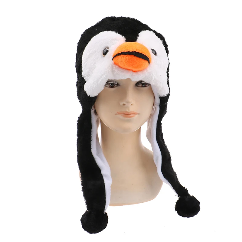 1PC Cartoon Animal Penguin Mascot Plush Warm Cap Hat Warmer Cartoon Animal Penguin Mascot Plush Warm Cap Hat Warmer