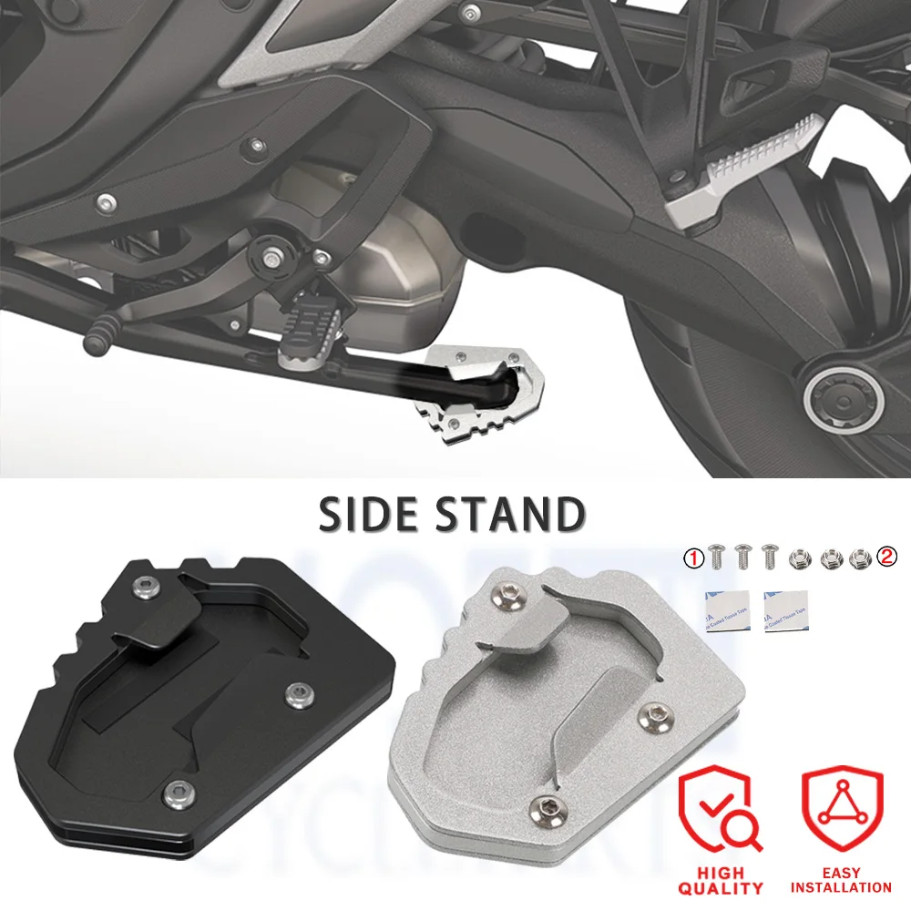 

Motorcycle Foot Side Stand Enlarge Kickstand Extension Pad Shelf For BMW R1300GS R 1300 GS 1300GS Adventure ADV 2023 2024 2025