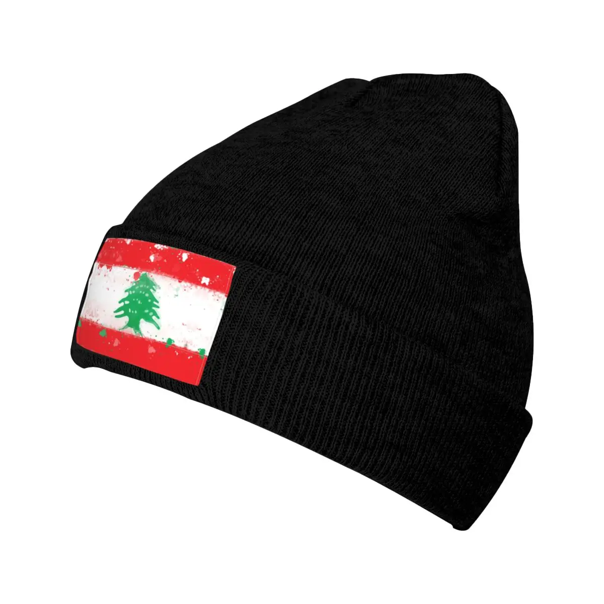 Lebanon Grunge Flag Knitted Caps Women's Men's Skullies Beanies Autumn Winter Hat Acrylic Casual Caps