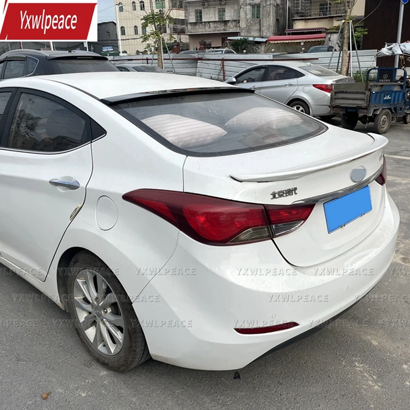 

For Hyundai Elantra Spoiler 2012 2013 2014 2015 High Quality ABS Material Rear Window Roof Spoiler Body Kit Accessories