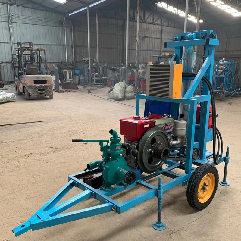

300m 350m 600 Meters Steel Crawler Mounted Rotary Water Well Drilling Rig Machine/Mine Drilling Rig