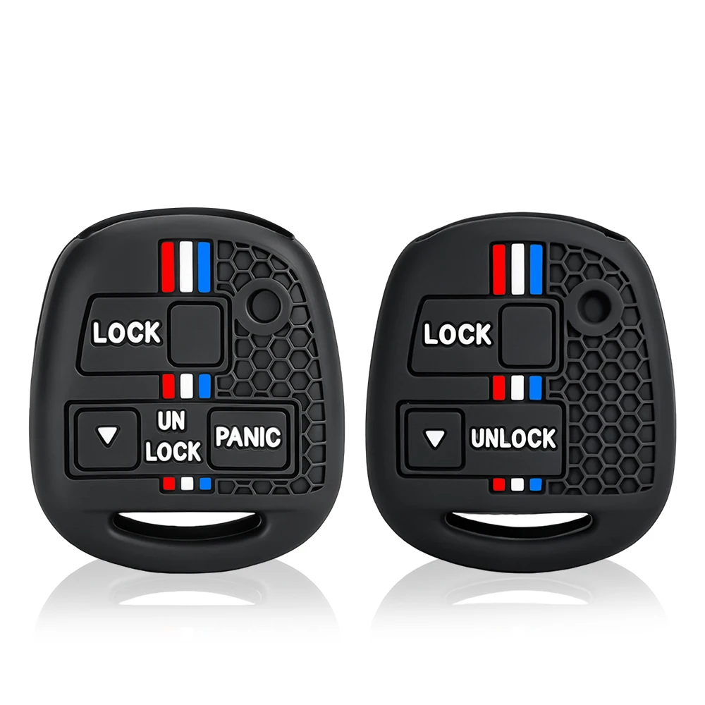 Silicone 2 3 Buttons Car Key Case Cover For Toyota FJ Cruiser Land 2008-2014 Yaris Echo For Lexus ES GS LS IS RX SC LX RX400h
