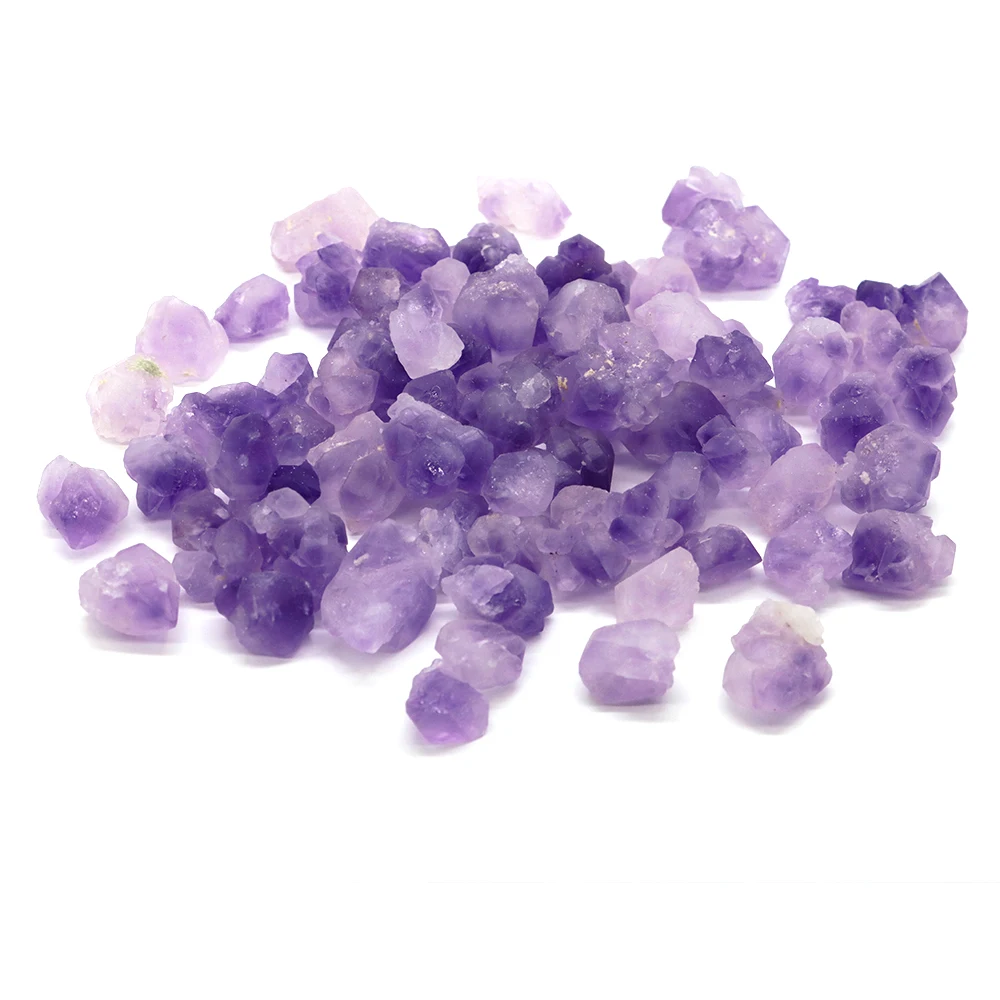 15-20mm Natural Irregular Raw Stone Rough Purple Amethyst Mineral Crystal Quartz Charms Fit Jewelry Making DIY Jewelry Findings