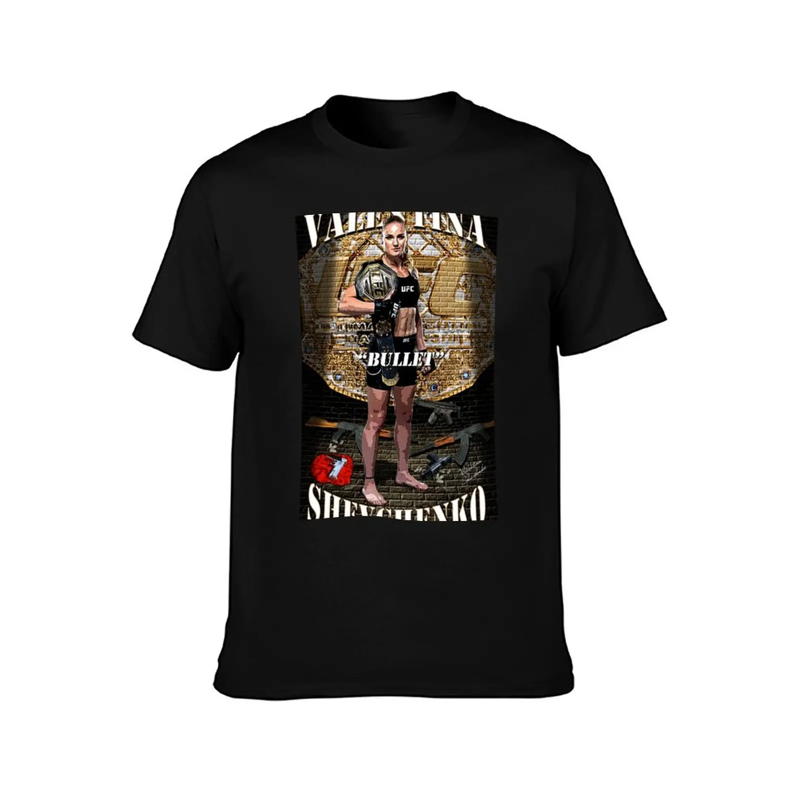 Valentina Shevchenko Bullet D-1 Poster T-Shirt boys whites rapper graphic tees oversized t shirt men