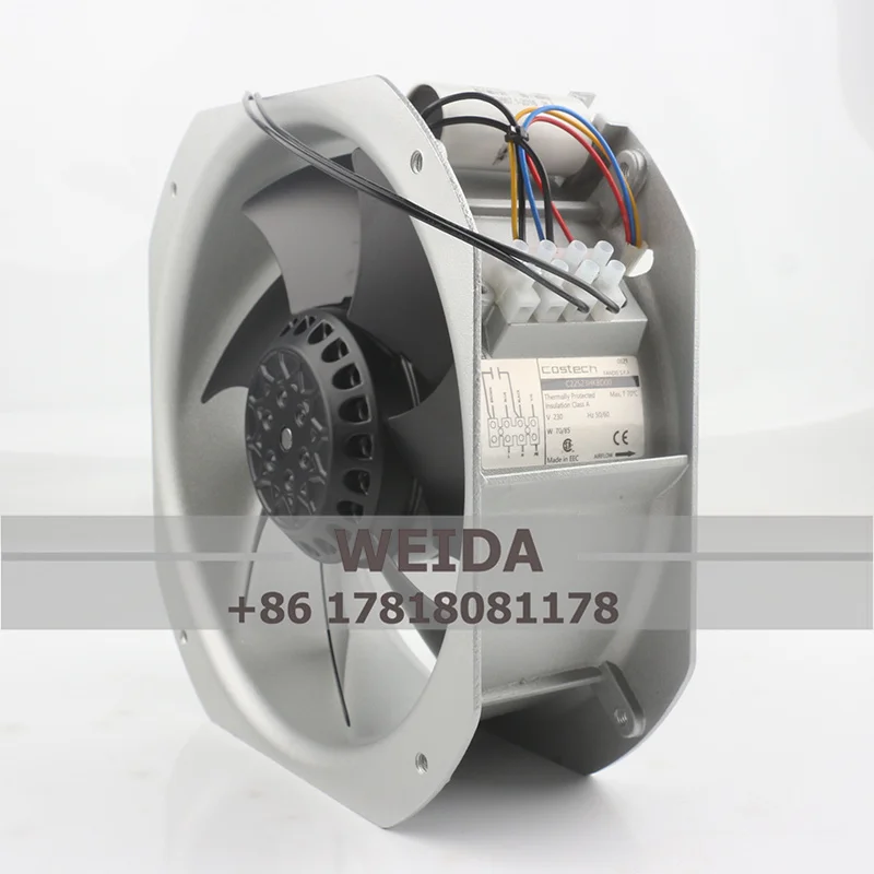 Original New 200V 220V AC230V 70/85W DC EC 22580 225X225X80MM 22CM All-metal Mute Strong Effect C22S23HKBD00 Cooling Fan